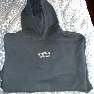 Charcoal knight swim hoodie